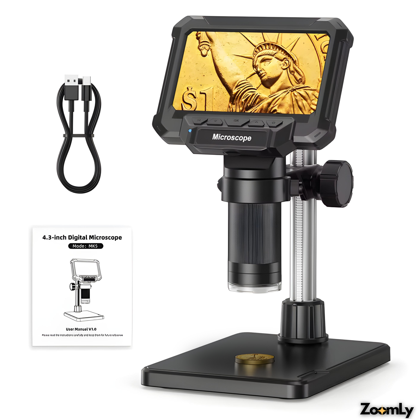 ZoomLy™ Microscopio Digital Con Luces Laterales